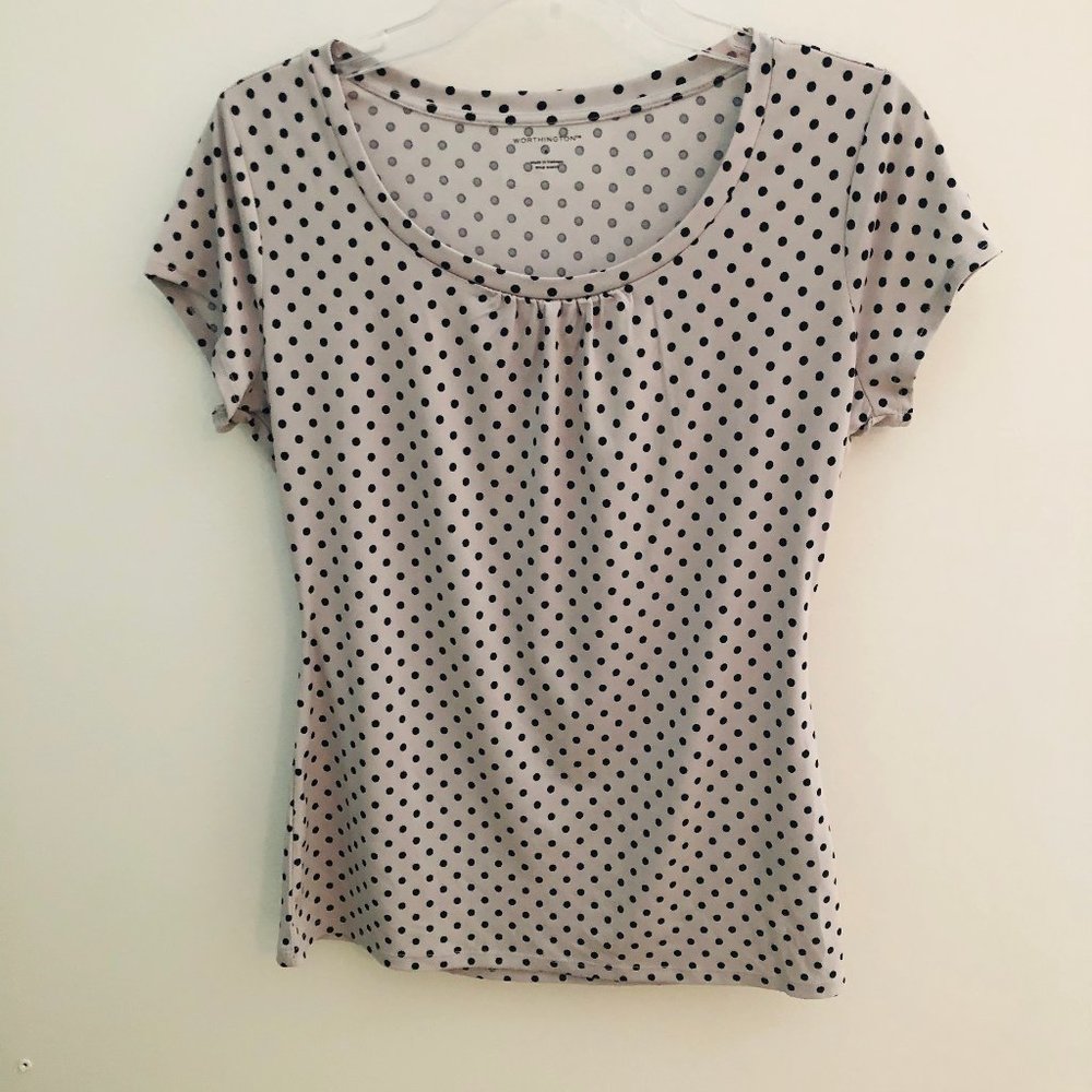 Small Worthington Dressy Dot Top